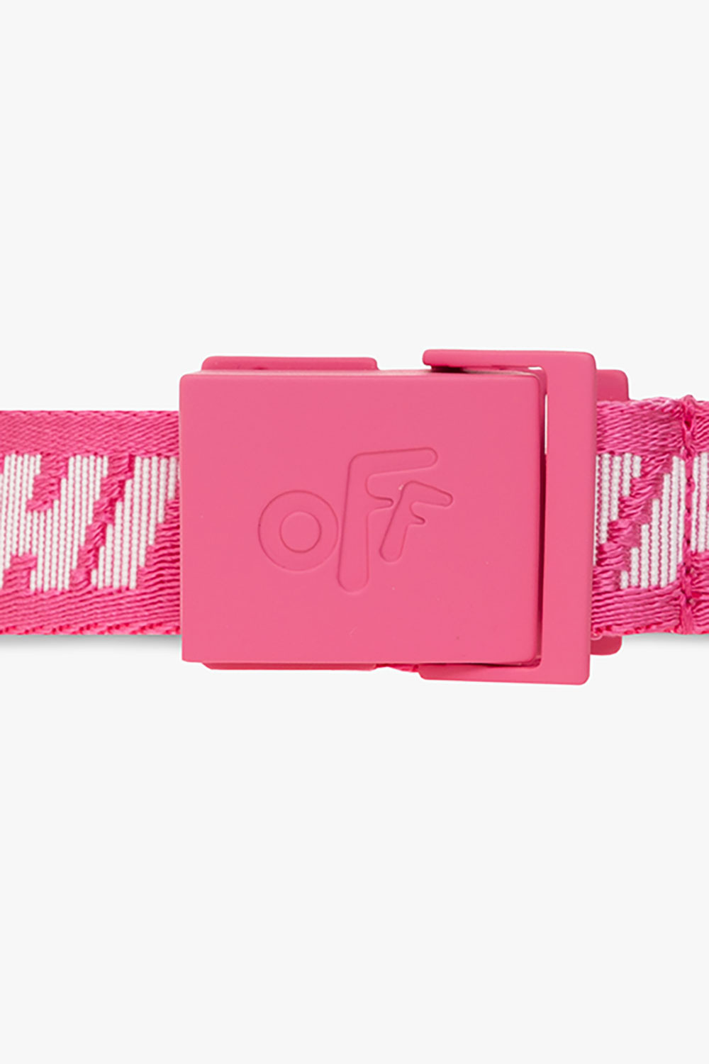 Pink off deals white belt